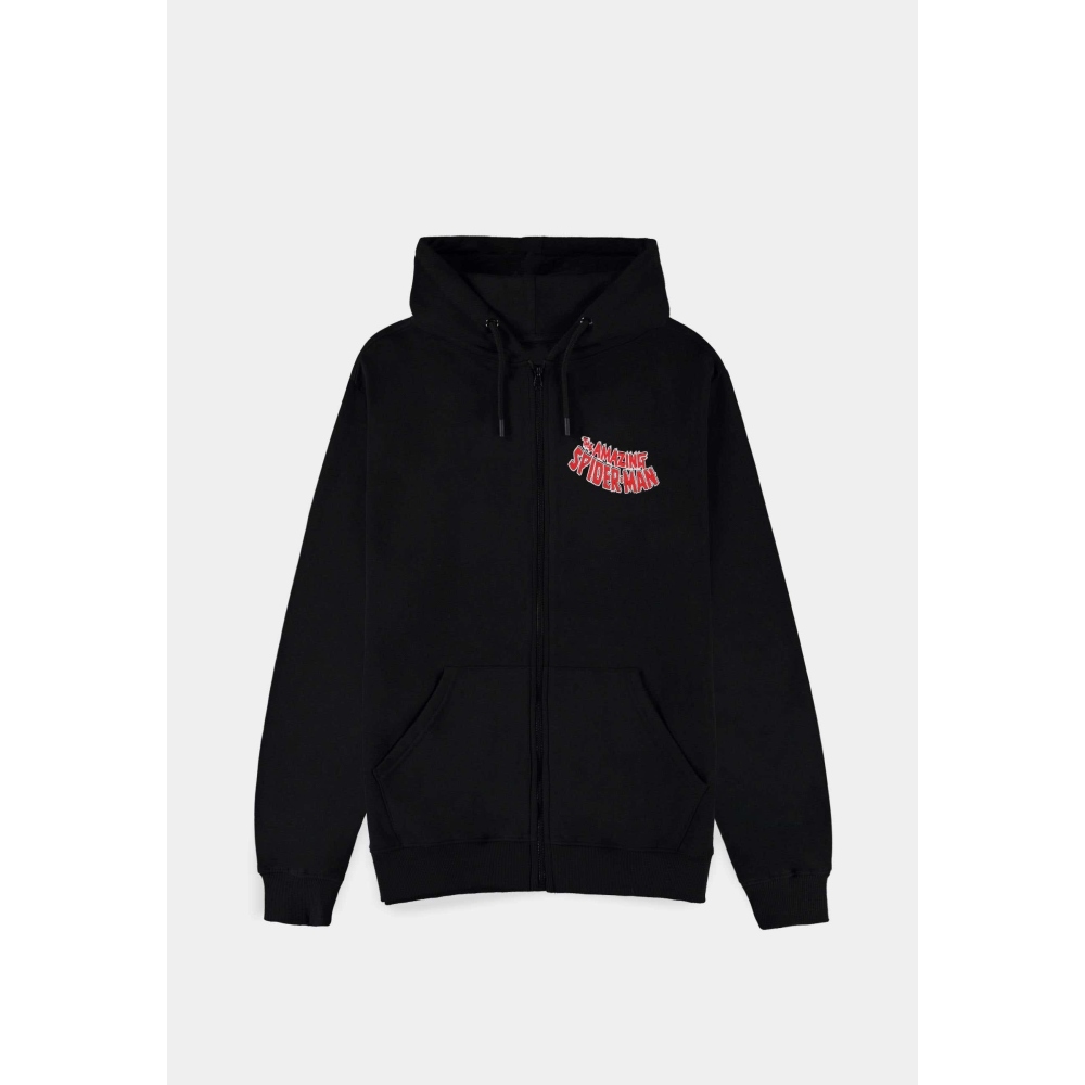 Marvel SpiderMan - Logo Veste zip à capuche - Noir